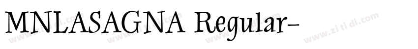 MNLASAGNA Regular字体转换